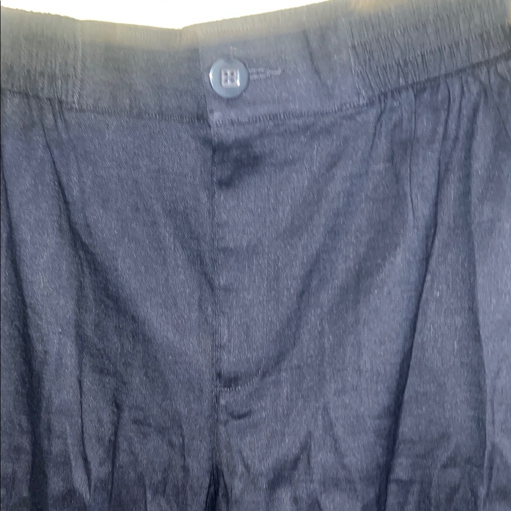 CAbi Navy Wide-Leg Trousers with Tailored Front SZ L - Picture 3 of 5